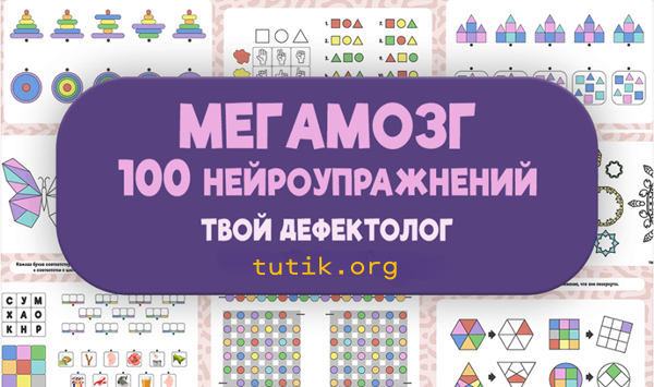 Мегамозг. 100 нейроупражнений [Твой дефектолог] [Елизавета Логвина]