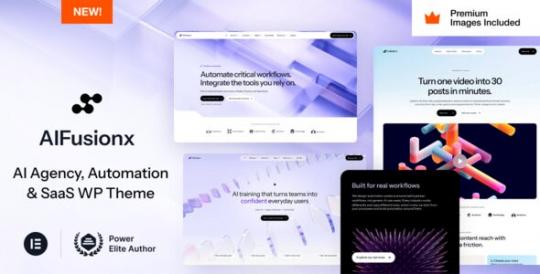AI FusionX 4.0 – WordPress-тема для агентств, работающих в сфере технологий и SaaS с использованием искусственного интеллекта.