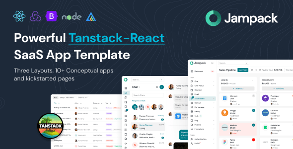 Jampack – Powerful TanStack-React SaaS App Template