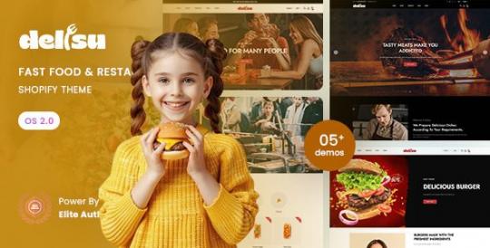 Delisu 1.0 – Fast Food & Restaurant Responsive Shopify 2.0 Theme