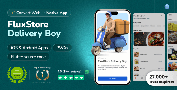 FluxStore Delivery Boy 6.3.0 – Flutter App for Woocommerce