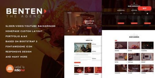 Benten 1.2 – Responsive One Page Portfolio Theme