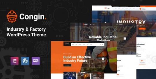 Congin 1.2 – Industry & Factory WordPress Theme