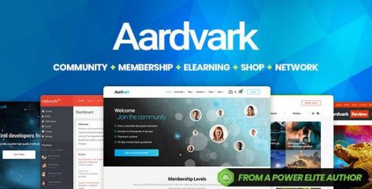 Aardvark 4.7.2 – Community, Membership, BuddyPress Theme
