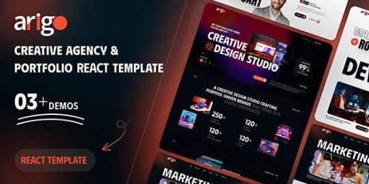 Arigo 1.0 – Creative Agency & Portfolio React JS Template