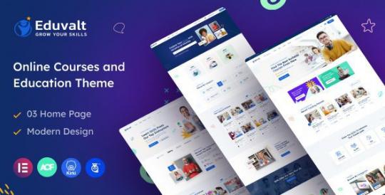 Eduvalt 2.0.9 – Тема WordPress для онлайн-курсов и образования + RTL