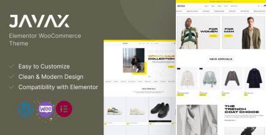 Javax 1.1.0 – Тема Elementor для WooCommerce