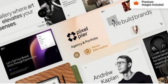 Pixelpiernyc 29 – Тема WordPress для креативного агентства-портфолио и фрилансера