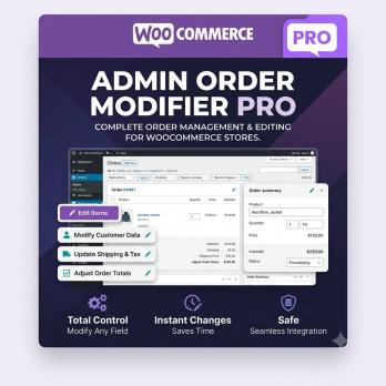 Admin Order Modifier Pro для WooCommerce 1.1.10