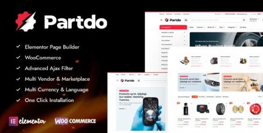 Partdo 1.5.0 – Тема WooCommerce для магазина автозапчастей и инструментов