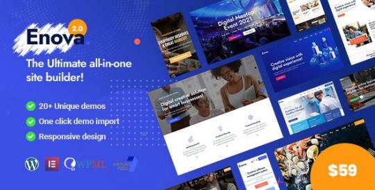 Enova 2.3.0 – Многоцелевая бизнес-тема WordPress