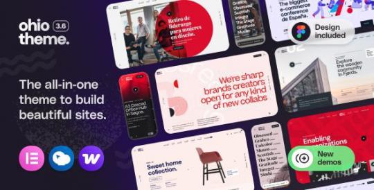 Ohio 3.7.4 – тема WordPress для Creative Elementor и WooCommerce