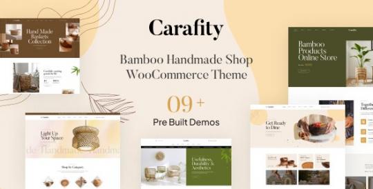 Carafity 1.3.0 – Тема WooCommerce для магазина товаров ручной работы Bamboo