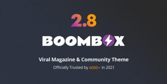 BoomBox 2.10.3 – Тема WordPress для вирусного журнала