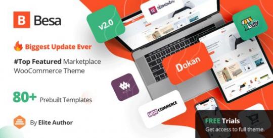 Besa 2.3.21 – Тема Elementor Marketplace для WooCommerce