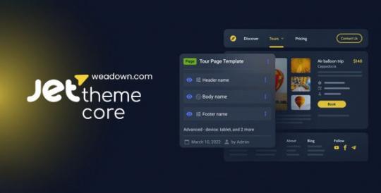 JetThemeCore 2.3.2 – конструктор тем WordPress для Elementor и Gutenberg.