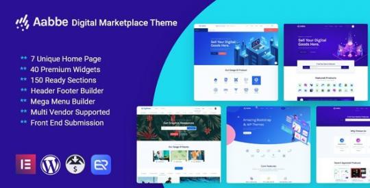 Aabbe 6.2.0 – Тема WordPress для цифрового маркетплейса