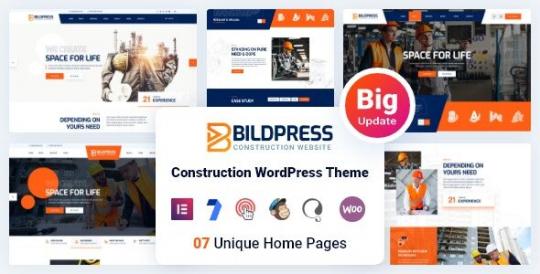 BildPress 2.0.3 – Тема WordPress для строительной тематики