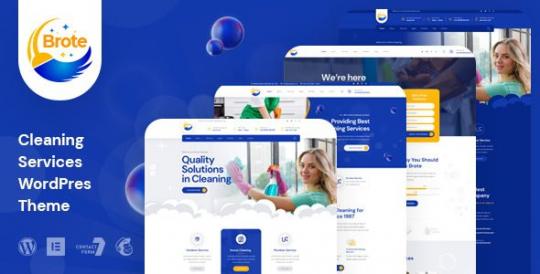 Brote 1.1.0 – Тема WordPress для клининговых услуг