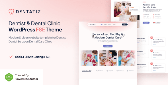 Dentatiz 1.0.2 – Тема WordPress для стоматологической клиники и клиники стоматологической помощи