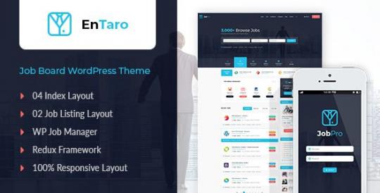 Entaro 3.44 – Тема WordPress для портала вакансий