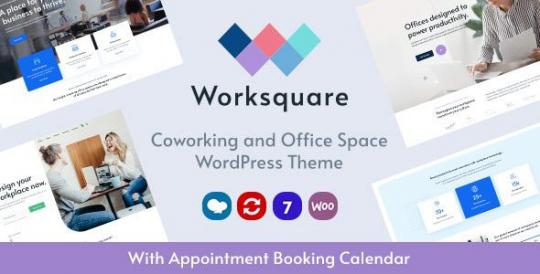 Worksquare 1.29 – Тема WordPress для коворкингов и офисных помещений