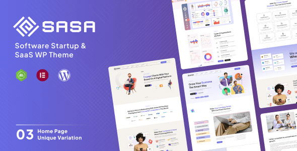SaSa 1.0.7 – Тема WordPress для стартапов