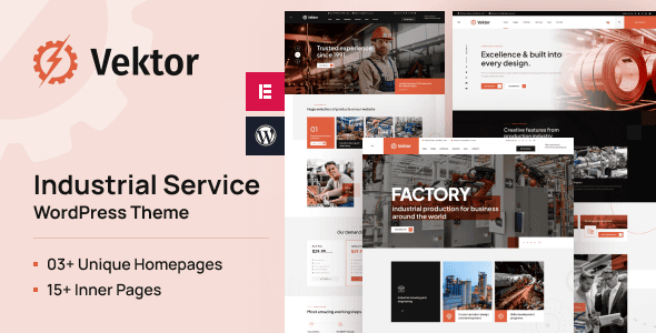 Vektor 1.0.6 – Тема WordPress для промышленного сектора