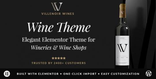 Villenoir 6.0.2 – Тема WordPress для винодельческих предприятий