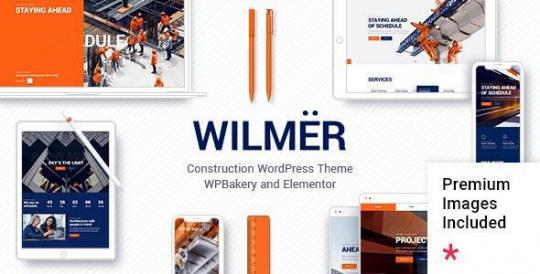 Wilmër 3.5.0 – Тема WordPress для строительной тематики
