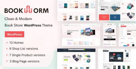 Bookworm 1.3.5 – Тема WooCommerce для книжных магазинов и магазинов книг.