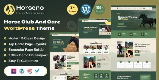 Horseno 1.1.1 – Horse Club & Riding Sports WordPress Theme