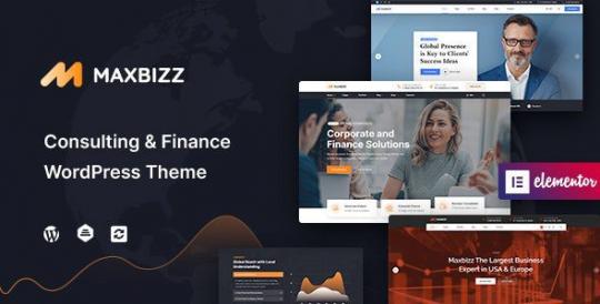 Maxbizz 1.2.3.20 – Тема WordPress Elementor для консалтинга и финансовых компаний