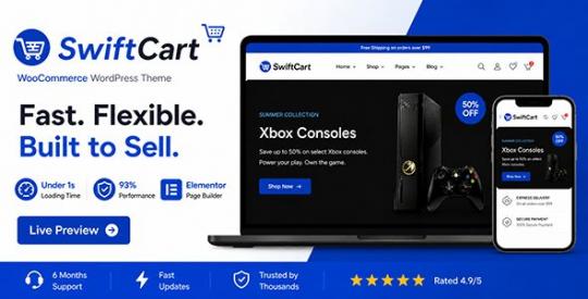 SwiftCart 1.0.3 – Многоцелевая тема WordPress для WooCommerce