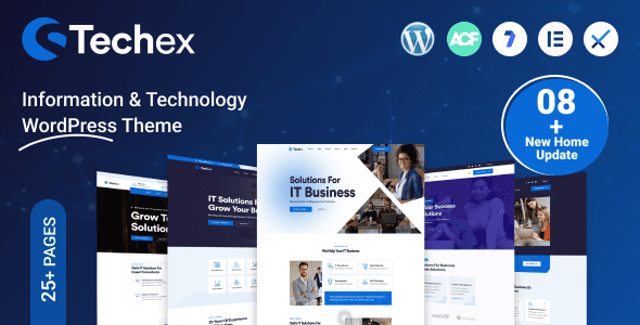 Techex 2.0 – Тема WordPress для IT-решений и технологий