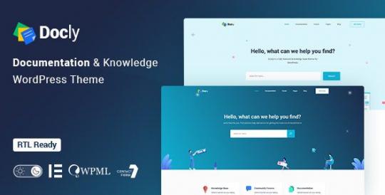 Docly 2.4.1 – Тема WordPress для документации и базы знаний с форумом службы поддержки bbPress.