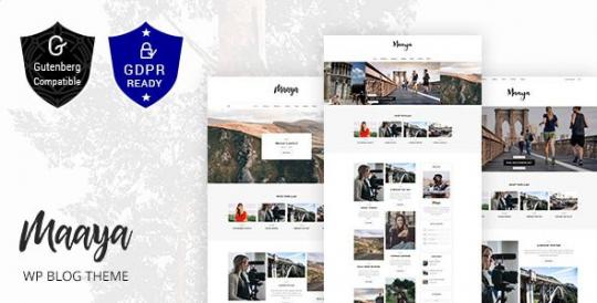 Maaya 3.4 – Тема WordPress для блога о путешествиях