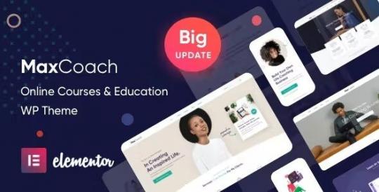 MaxCoach 3.3.5 – Тема WordPress для онлайн-курсов, персонального коучинга и образования
