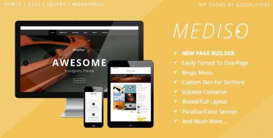 Mediso 1.4.6 – Корпоративный / Одностраничный / Блог на WordPress
