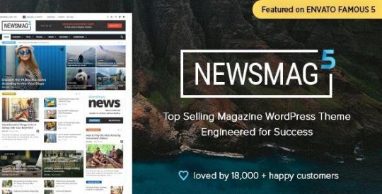 Newsmag 5.4.3.7 – Тема WordPress для газет и журналов