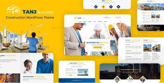Tanj 3.5 – Тема WordPress для строительной тематики