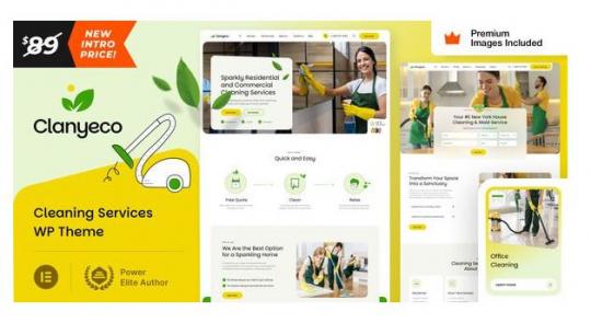 ClanyEco 28 – Тема WordPress для клининговых услуг