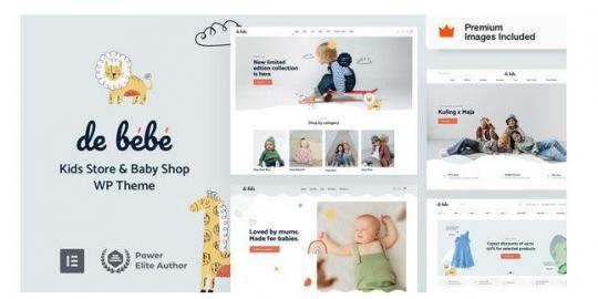 Debebe 40 – Тема WordPress для интернет-магазина детской моды