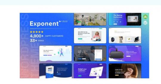 Exponent 1.3.1.1 – Современная многоцелевая бизнес-тема WordPress