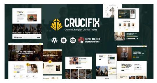 Crucifix 1.0.4 – Тема WordPress для церкви