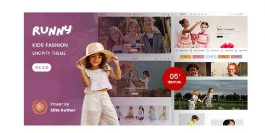 Runny 1.0 – Тема оформления для детской одежды на Shopify 2.0