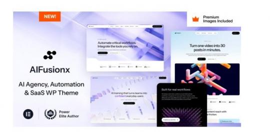 AI FusionX 8 – WordPress-тема для агентств, работающих в сфере технологий и SaaS с использованием искусственного интеллекта.