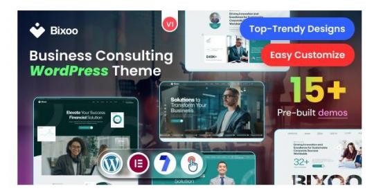 Bixoo 1.0.3 – Тема WordPress для бизнес-консалтинга