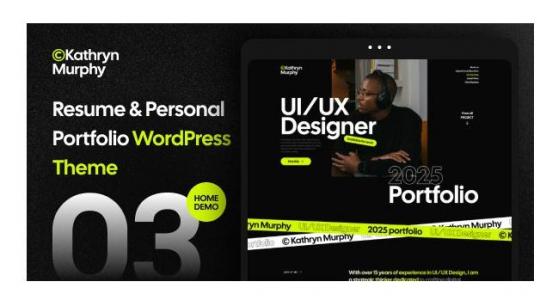 Kathryn 1.0.1 – Тема WordPress для личного портфолио и фотосъемки