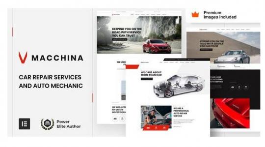 Macchina 45 – Тема WordPress для авторемонтных мастерских